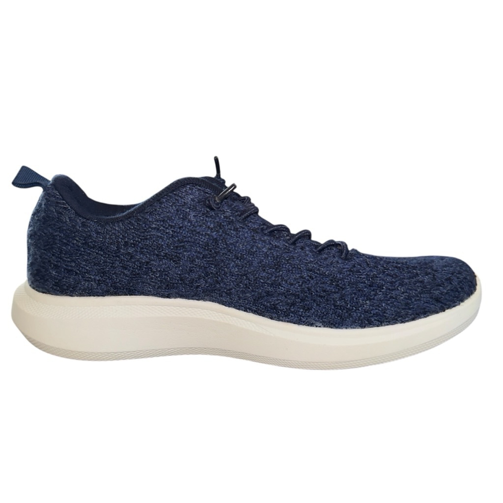 Woolloomooloo Size 10 - 10.5 / 41 Navy Blue Merino Wool Burnie Sneakers NWT